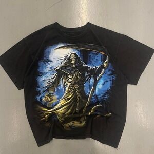 Y2k Grim Reaper grunge tee